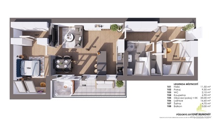 Prodej bytu 3+kk 91 m², Břeclav