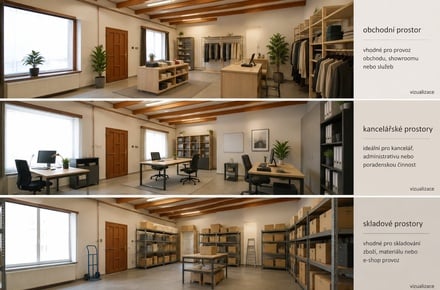 Pronájem obchodního prostoru 55 m², Sulislav