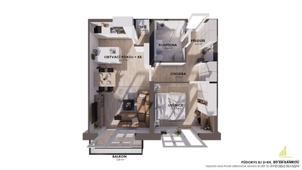 Prodej bytu 2+kk 60 m², Břeclav