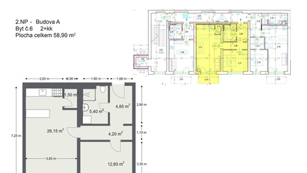 Prodej bytu 2+kk 60 m², Břeclav