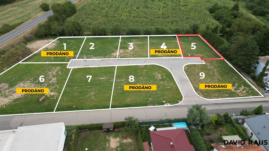 Prodej pozemky pro bydlení, 612 m² - Rajhrad