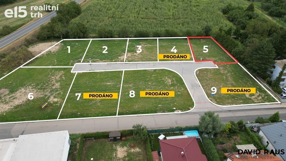 Prodej pozemky pro bydlení, 612 m² - Rajhrad