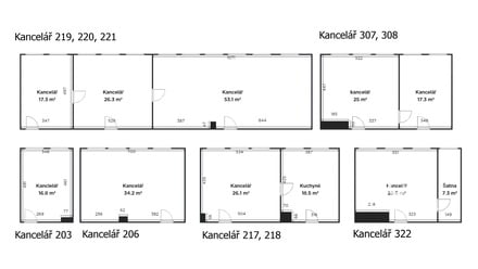 Pronájem kanceláře 44 m², Modřice