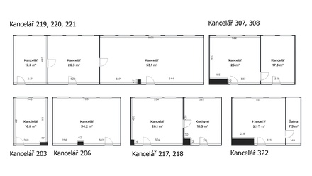 Pronájem kanceláře 44 m², Modřice