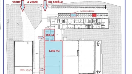 Pronájem skladu 1 218 m², Hořovice