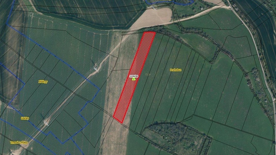 Prodej zemědělská půda, 17 005 m² - Drahobuz