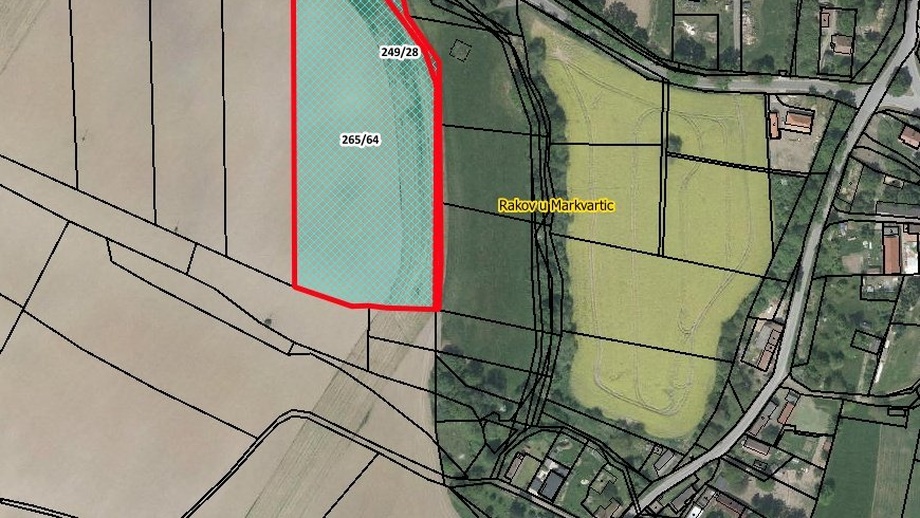 Prodej zemědělská půda, 9 944 m² - Markvartice - Rakov