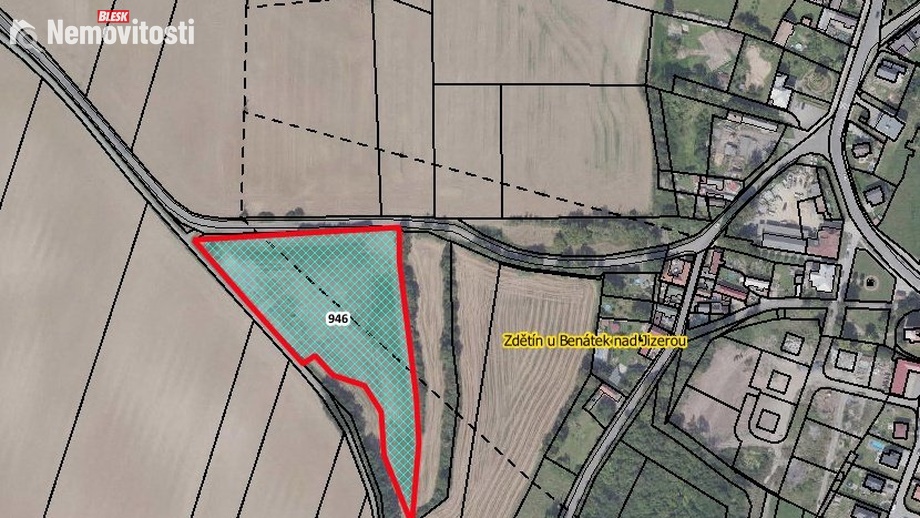 Prodej pole 11 949 m², Zdětín