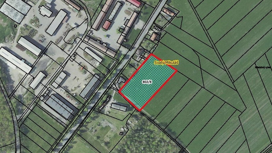 Prodej zemědělská půda, 4 504 m² - Svatý Mikuláš