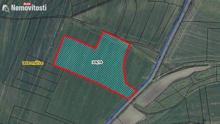 Prodej pole 28 792 m², Dobroměřice