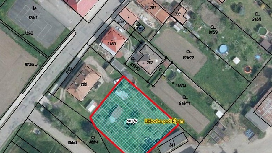 Prodej komerčního pozemku 1 173 m², Libkovice pod Řípem