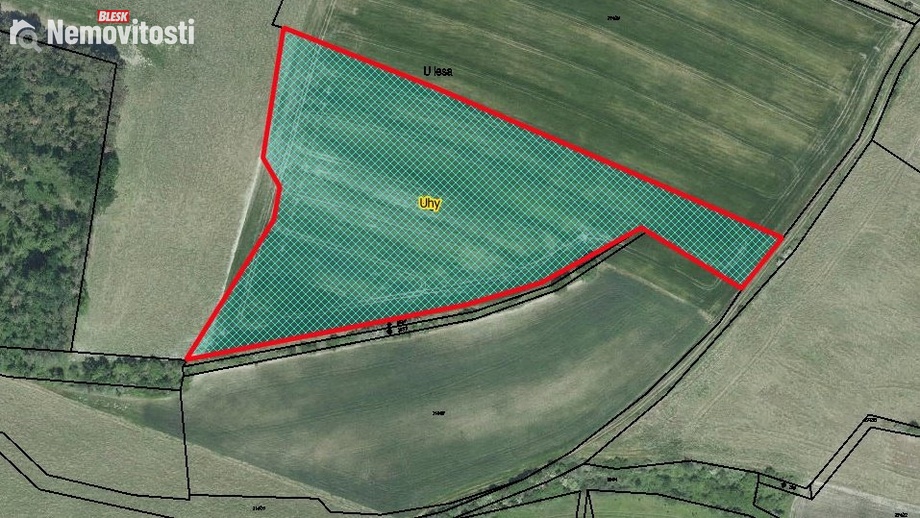 Prodej zahrady 20 127 m², Uhy