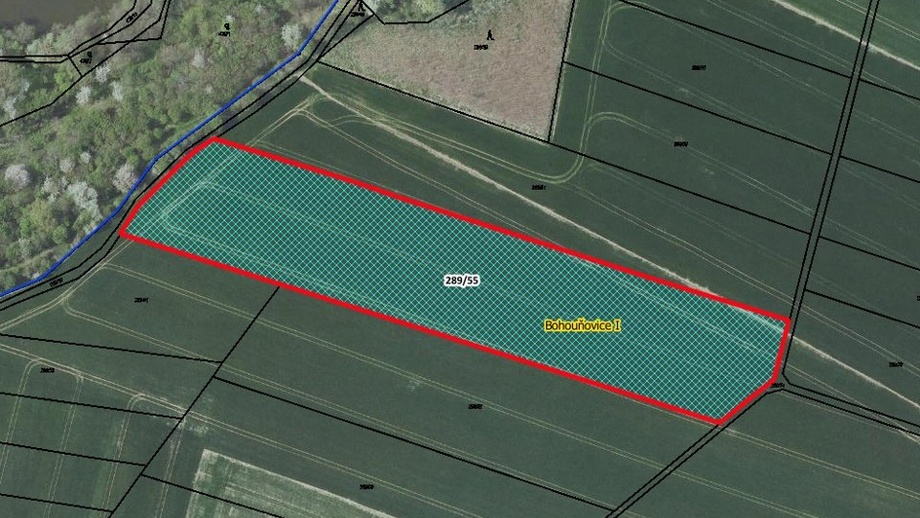 Prodej zemědělská půda, 13 494 m² - Červené Pečky - Bohouňovice I