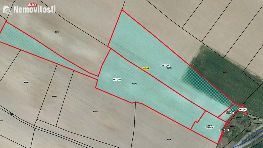 Prodej pole 22 731 m², Mělník