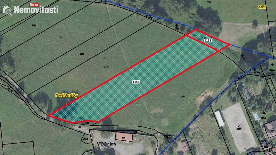 Prodej pole 4 834 m², Benátky nad Jizerou I