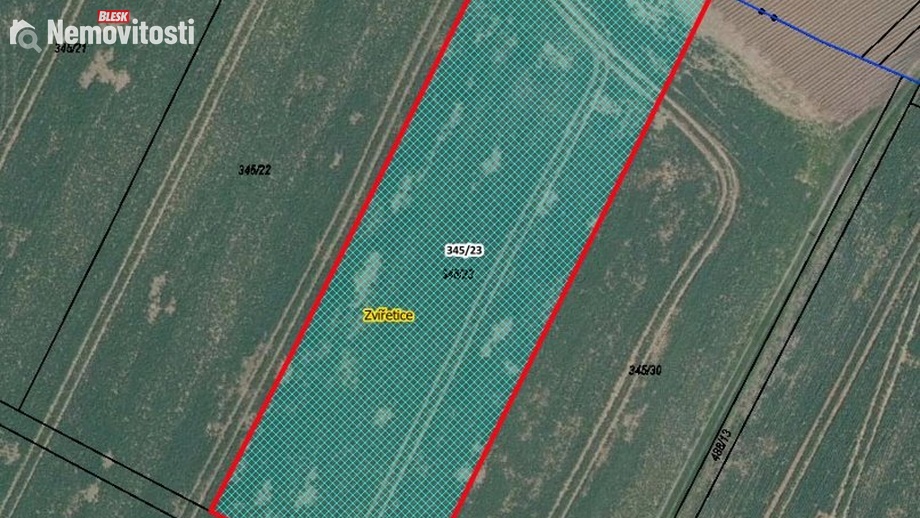 Prodej pole 4 960 m², Bakov nad Jizerou - Zvířetice