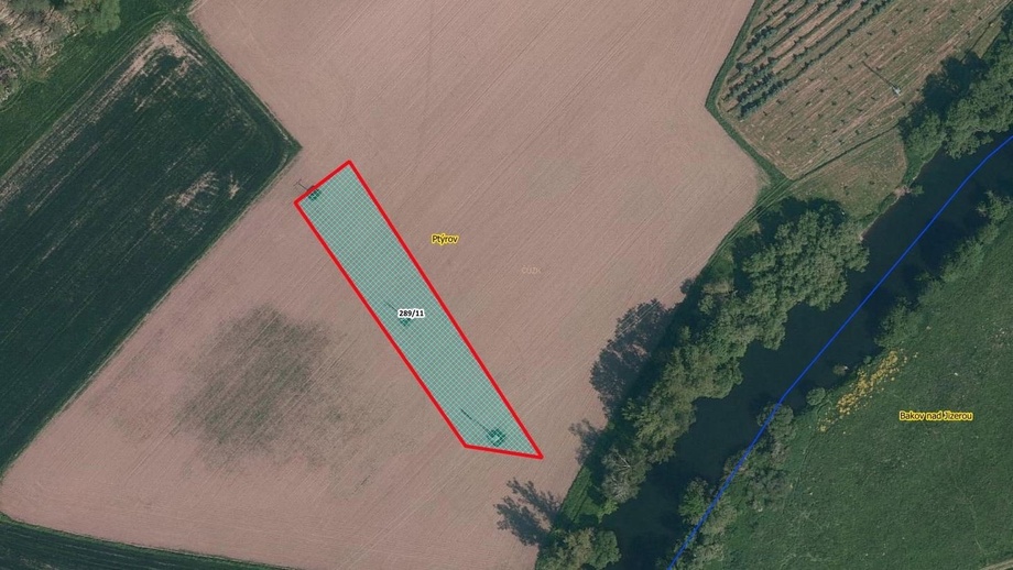 Prodej zemědělská půda, 2 100 m² - Ptýrov