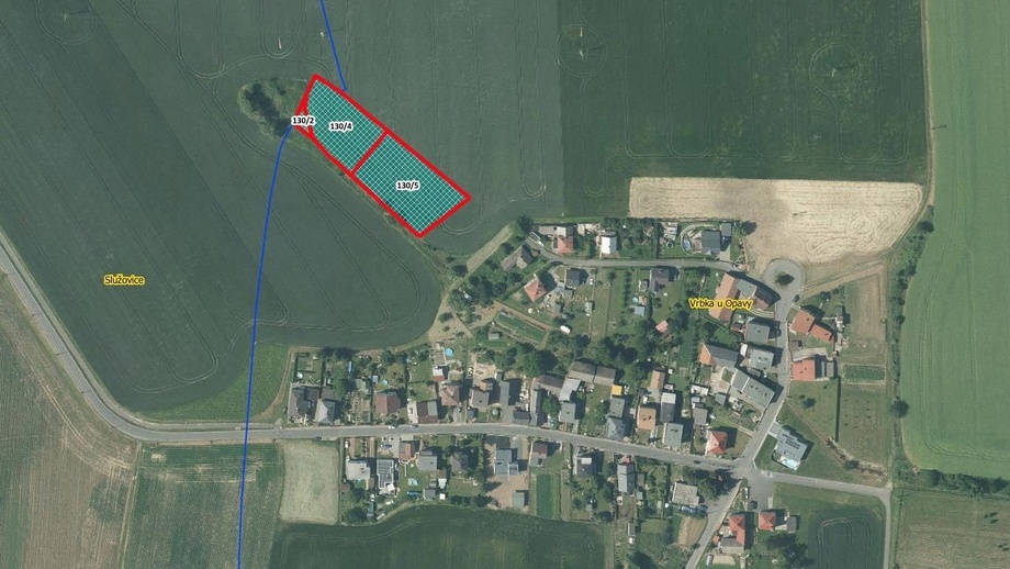 Prodej pozemky - zahrady, 4 551 m² - Služovice - Vrbka