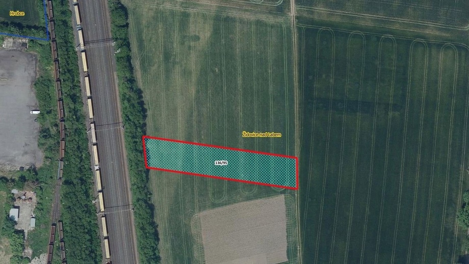 Prodej zemědělská půda, 2 455 m² - Židovice