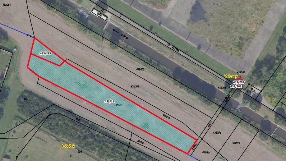 Prodej zemědělská půda, 3 119 m² - Veltrusy