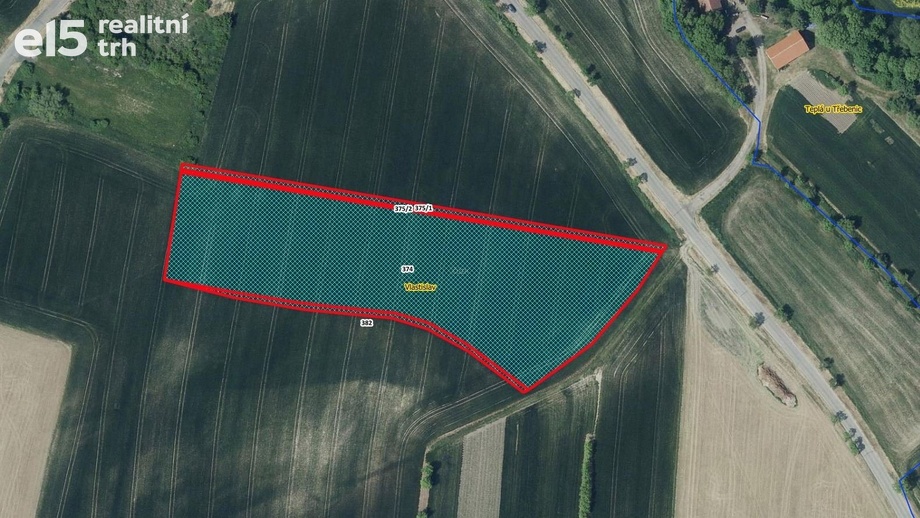 Prodej zemědělská půda, 12 483 m² - Vlastislav
