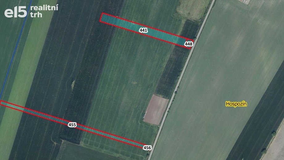 Prodej podílu 5/12 zemědělská půda, 6 275 m² - Hospozín