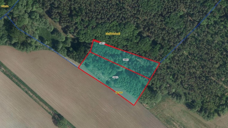 Prodej podílu 31/35 ostatní pozemky, 6 644 m² - Lázně Bohdaneč