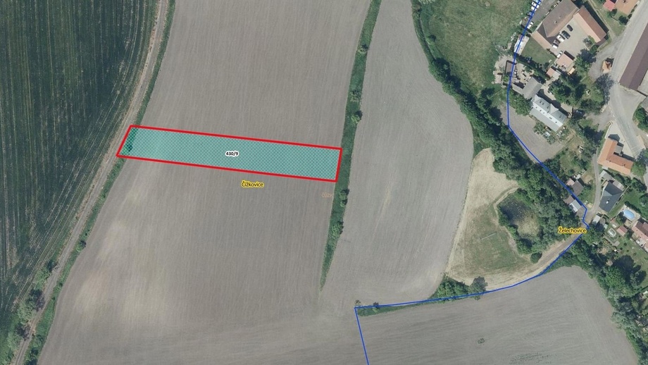 Prodej zemědělská půda, 2 941 m² - Čížkovice