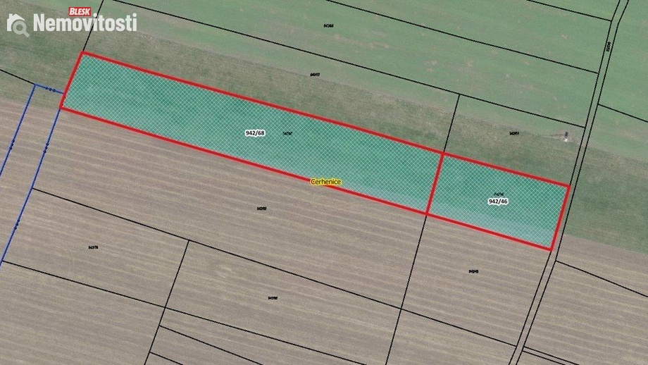 Prodej pole 12 495 m², Cerhenice