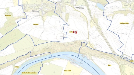 Prodej pole 3 568 m², Hoštka