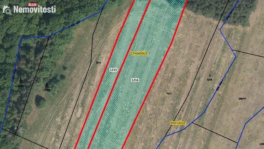 Prodej pole 6 701 m², Horušice