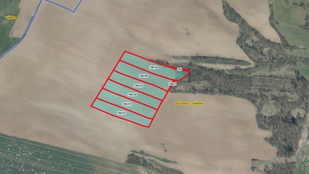 Prodej pole 6 797 m², Snědovice - Střížovice