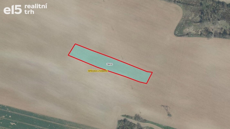 Prodej pole 6 797 m², Snědovice - Střížovice