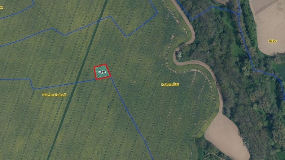 Prodej zemědělská půda, 700 m² - Štětí - Čakovice