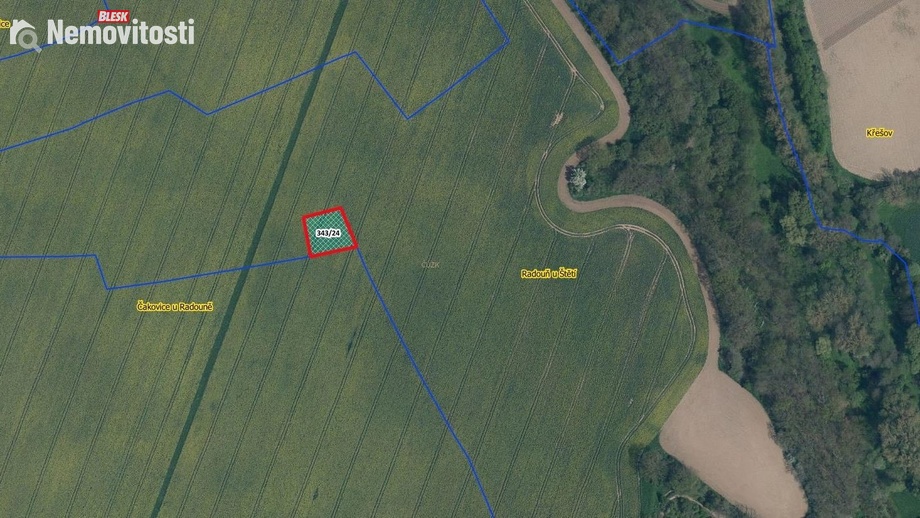 Prodej pole 700 m², Štětí - Čakovice