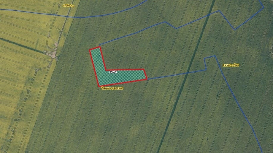 Prodej zemědělská půda, 4 225 m² - Štětí - Čakovice