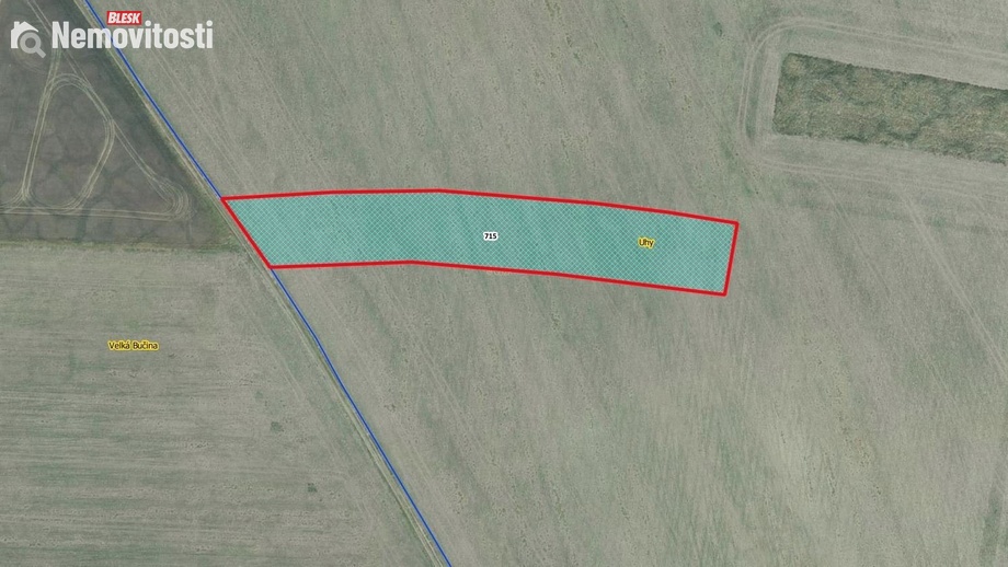 Prodej pole 3 741 m², Uhy
