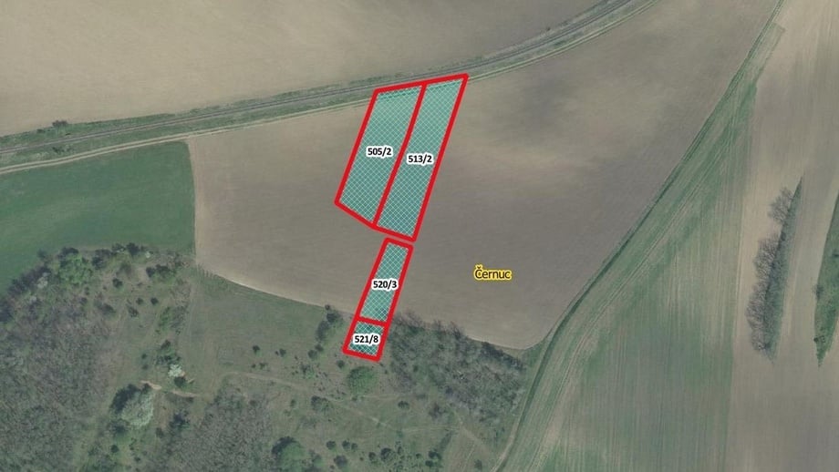 Prodej zemědělská půda, 4 292 m² - Černuc