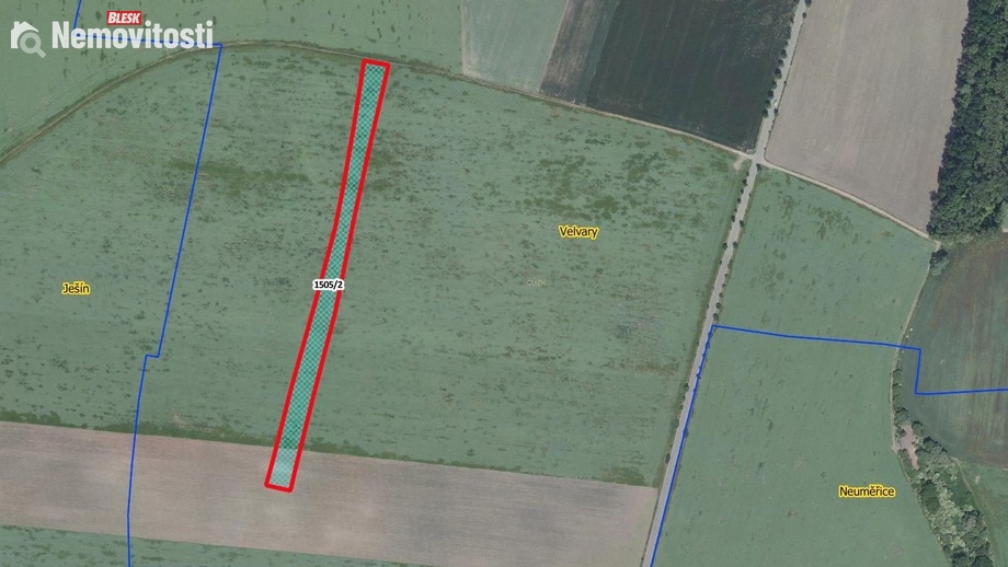 Prodej pole 11 433 m², Velvary