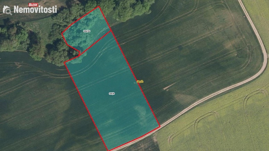 Prodej podílu 1/2 pole 4 639 m², Semín