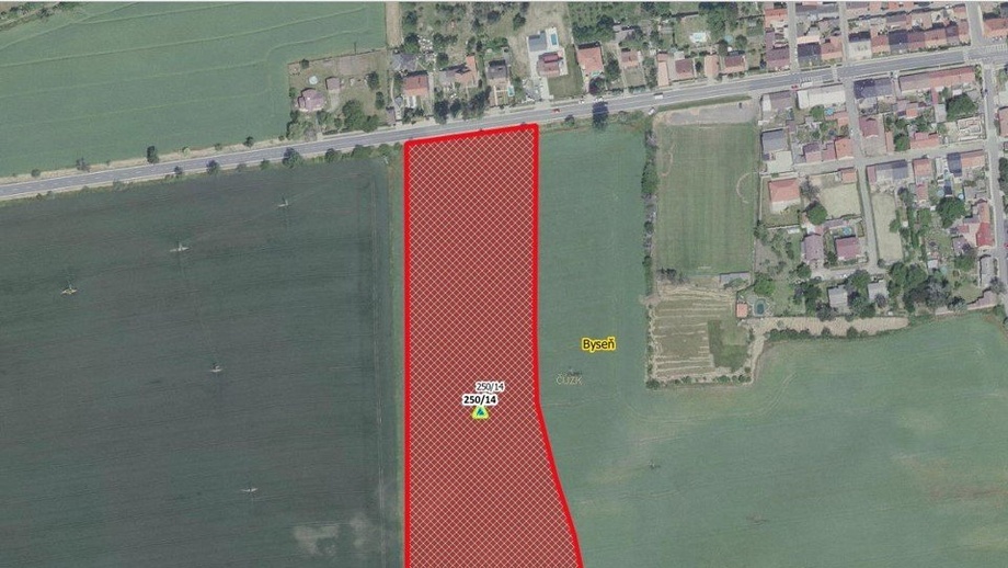 Prodej pozemky pro komerční výstavbu, 28 748 m² - Tuřany - Byseň