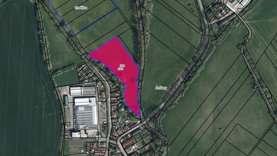 Prodej pozemky - trvalý travní porost, 11 941 m² - Smidary