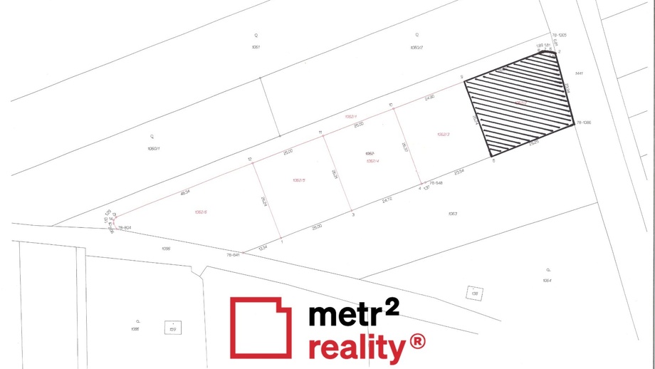 Prodej stavebního pozemku 789 m², Konice - Křemenec