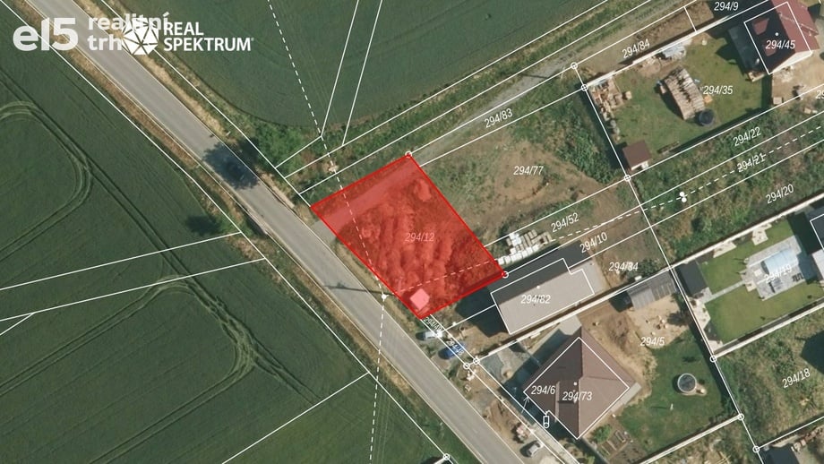Prodej stavebního pozemku 627 m², Kupařovice