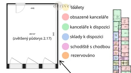 Pronájem kanceláře 20 m², Zlín
