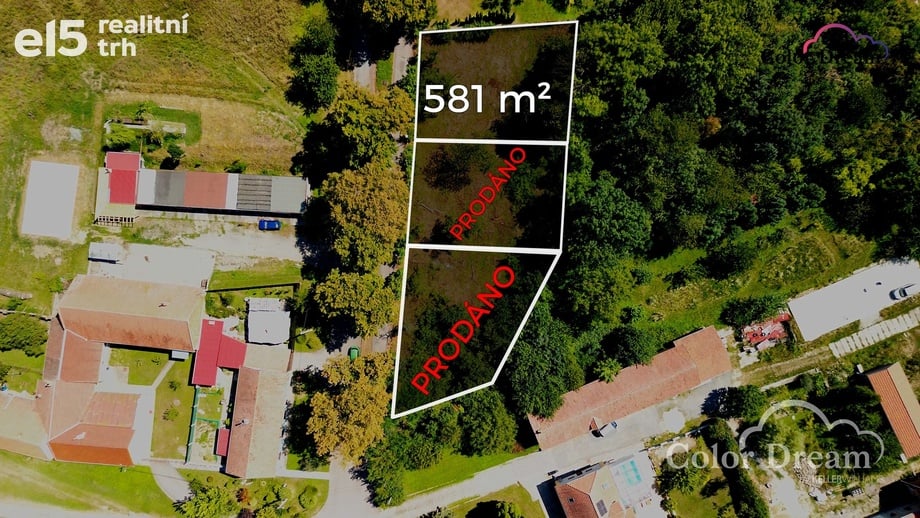 Prodej pozemky pro bydlení, 581 m² - Moravské Málkovice