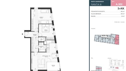 Prodej bytu 3+kk 80 m², Praha 5
