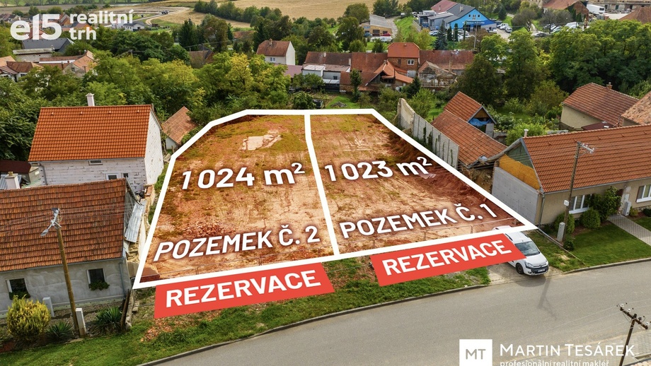 Prodej pozemky pro bydlení, 1 023 m² - Násedlovice