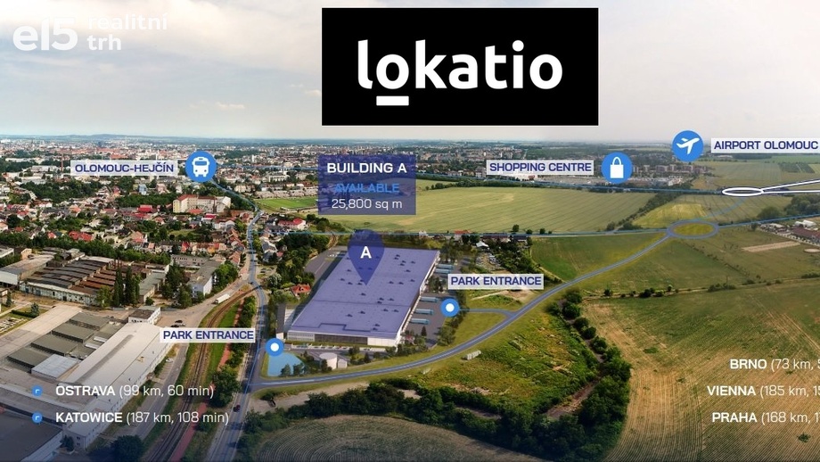 Pronájem skladu 10 300 m², Olomouc