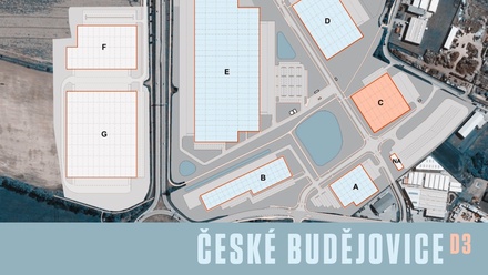 Pronájem skladu 48 313 m², České Budějovice